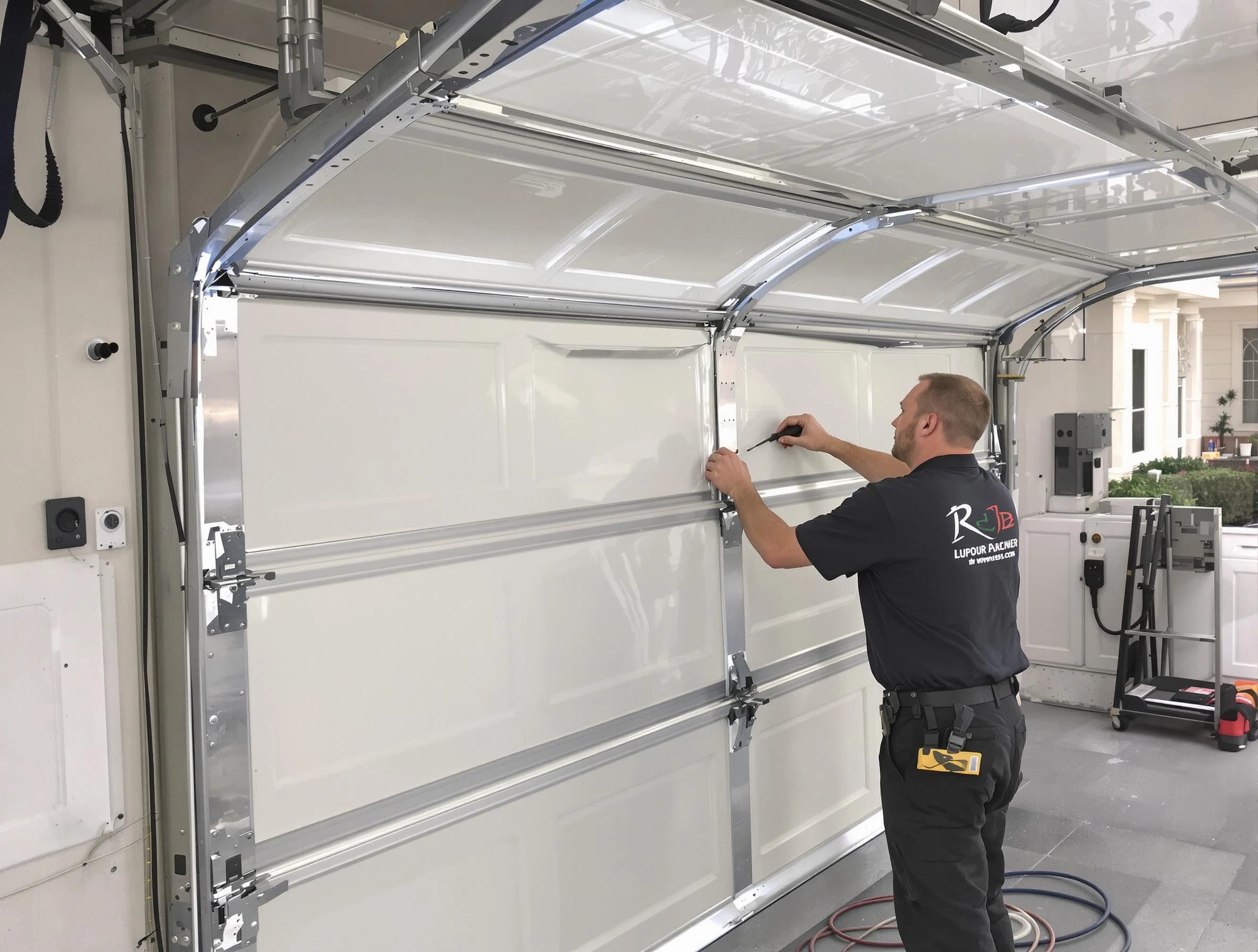 North Plainfield Garage Door Repair professional performing panel repair in North Plainfield
